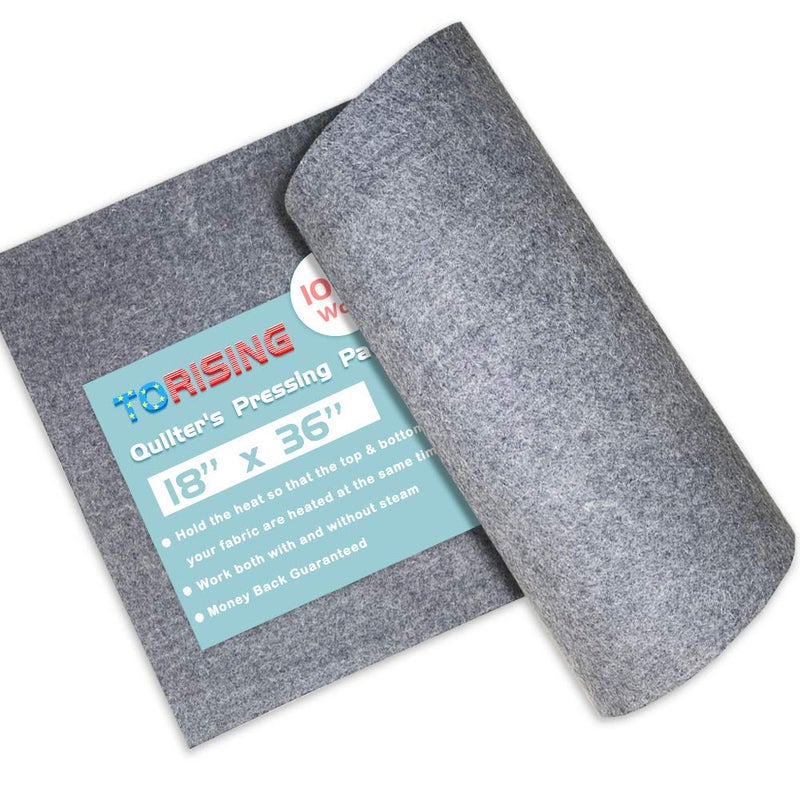 TORISING 100% Wool Monster Pressing mat -18" x 36" Professional Ironing Pad - Image 1